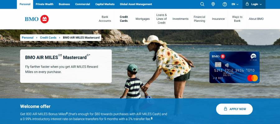 BMO AIR MILES MasterCard