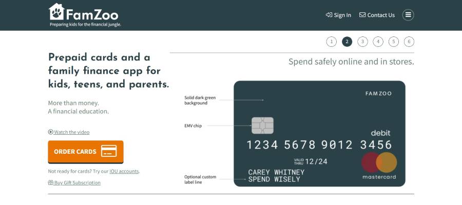 FamZoo Prepaid Debit Card