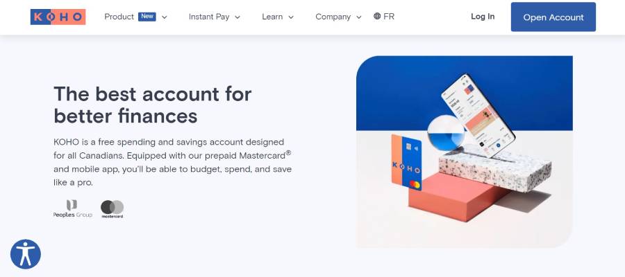 KOHO Premium Reloadable Prepaid Mastercard