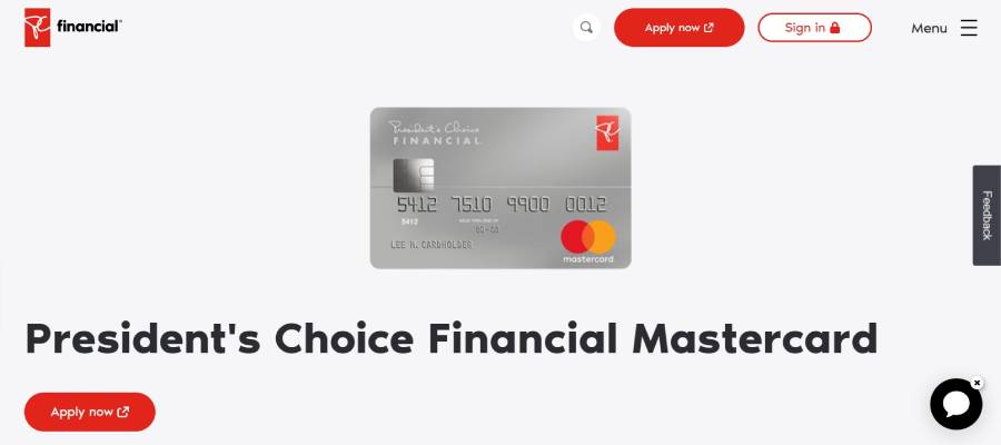 President's Choice Financial Mastercard