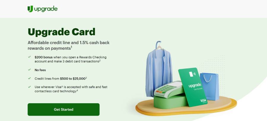 Upgrade Cash Rewards Visa